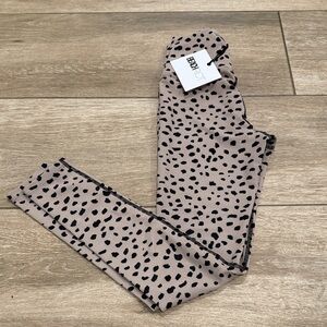 Beach Riot Beige Leggings with Black Dots